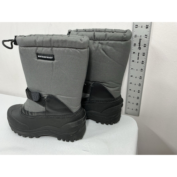 Mens New Climatex Insulated Pull On Snow Boots Gray 8 Midcalf Water Proof main image 6